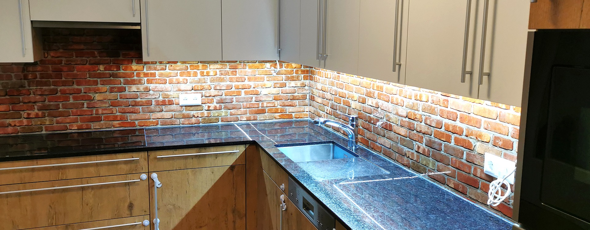 Küchenrückwand, Glasdesign