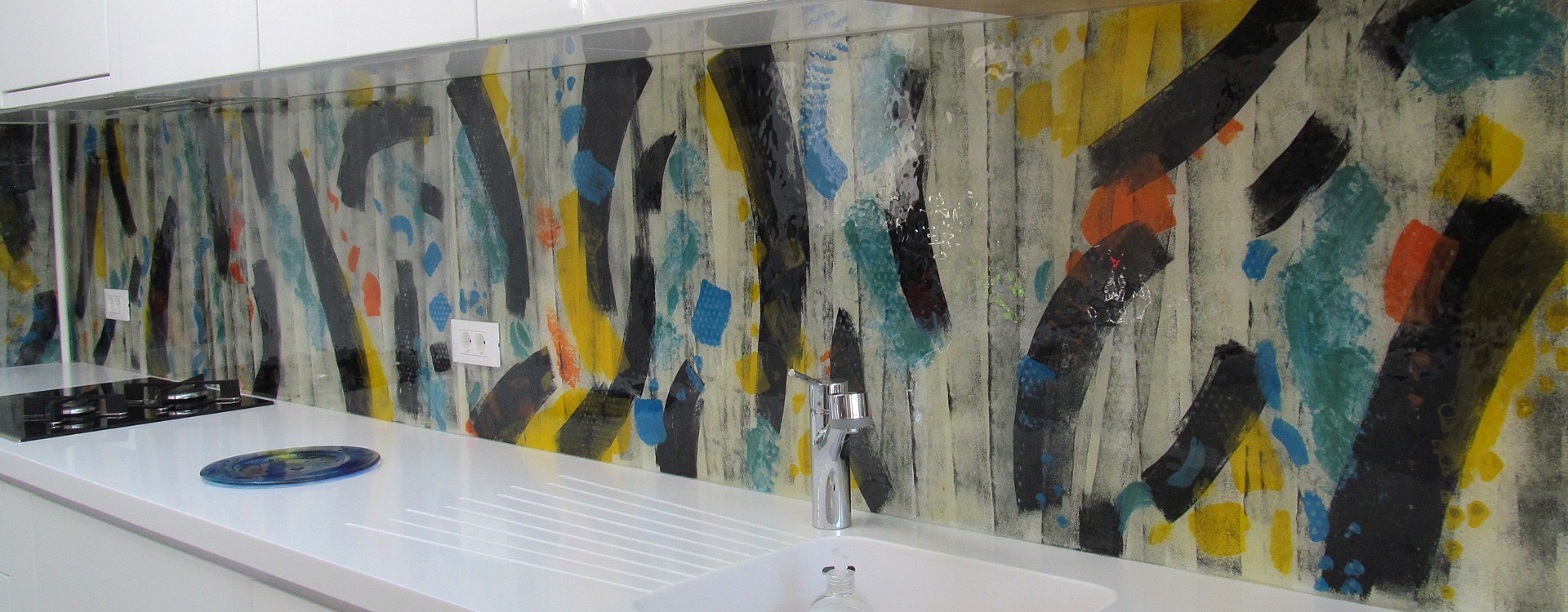 Glasküchenrückwände, Glasdesign